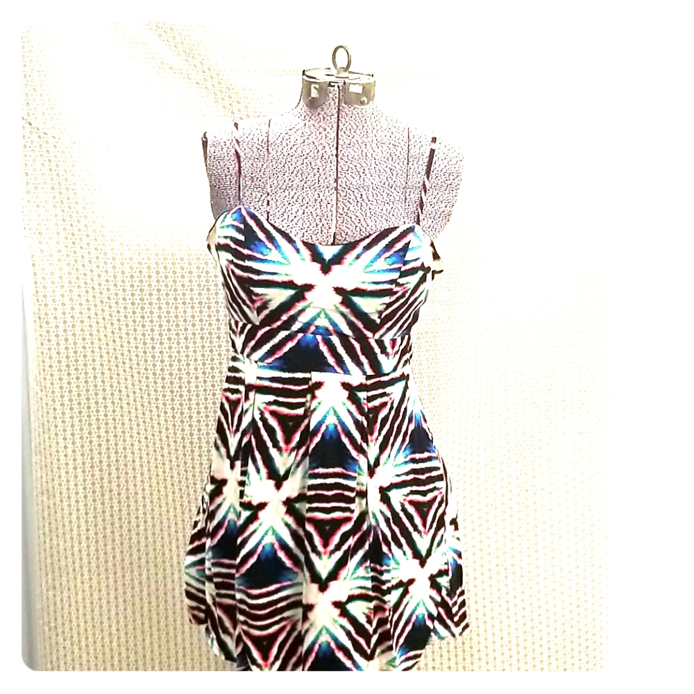 Material Girl multicolored cutout dress